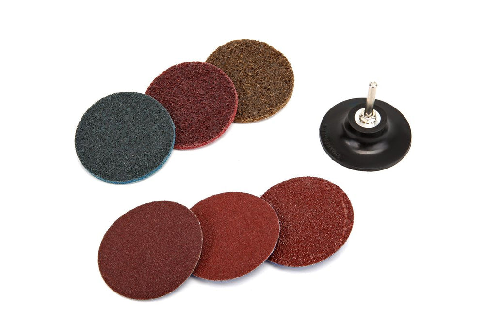 HBM conjunto de lijado y limpieza de 75 mm con soporte de 6 mm 7 piezas nuevo — Nuevo