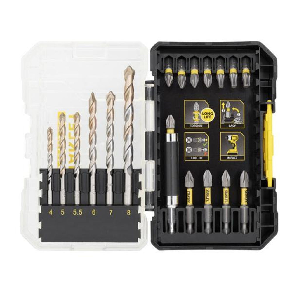 Set de brocas y puntas Stanley Fatmax de 19 piezas, STA88554-Xj nuevo — Nuevo