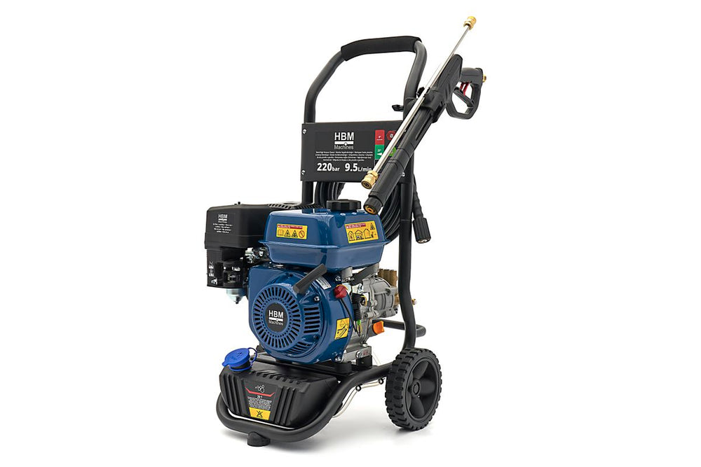 HBM limpiadora de alta presión de gasolina 220 bar 9,5 L/min 208 cc nuevo — Nuevo