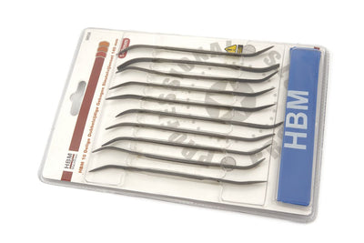 Juego de limas de llave curvadas dobles HBM de 10 piezas 140 mm nuevo — Nuevo