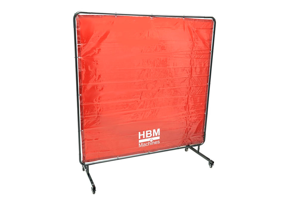 Pantalla de soldadura móvil HBM, cortina de soldadura 174 x 174 cm nuevo — Nuevo