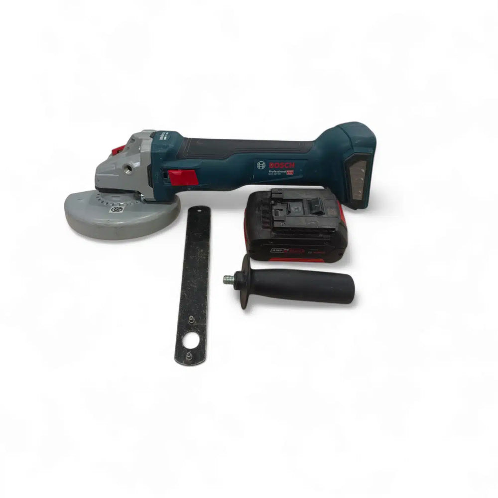 AMOLADORA BOSCH GWS 18V-10 + BATERIA + ACC (SIN CARGADOR) de segunda mano · Amoladoras — Como nuevo