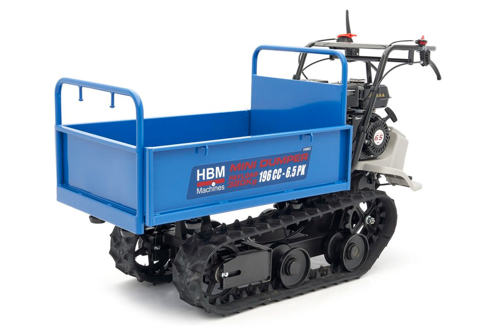 HBM Dumper Mini Profesional de 320 Kg sobre Ruedas de Oruga 196 cc - 6.5 Hp nuevo — Nuevo