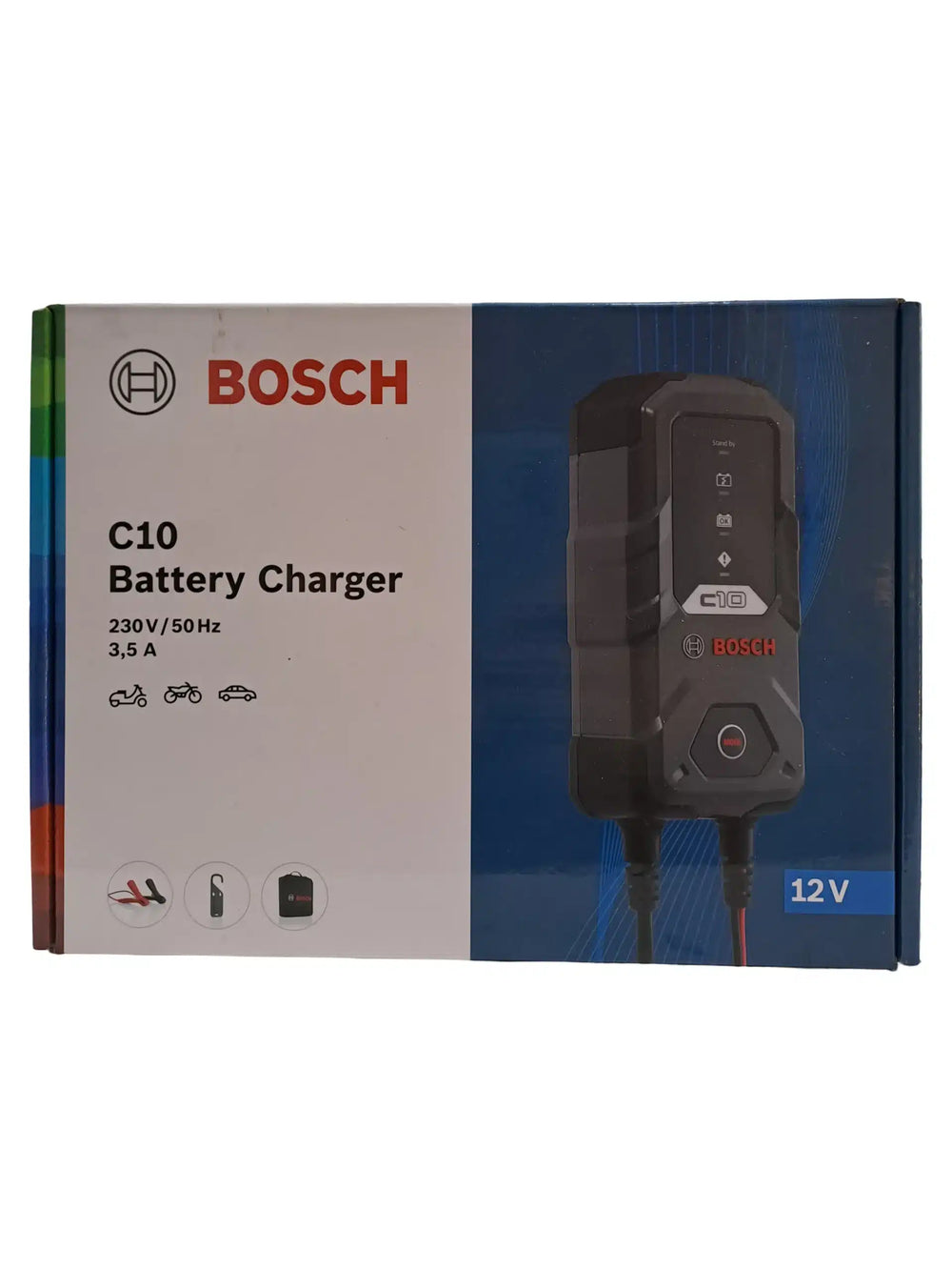Bosch C10 Battery Charger – Cargador de Baterías 12 V (230 V / 50 Hz, 3.5 A) de segunda mano — Bueno