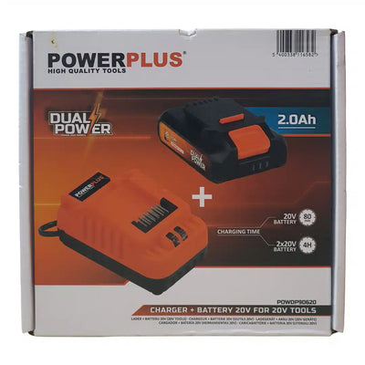 Powerplus Dual Power 20V 2.0Ah Negro / Naranja de segunda mano · Herramienta especializada — Bueno