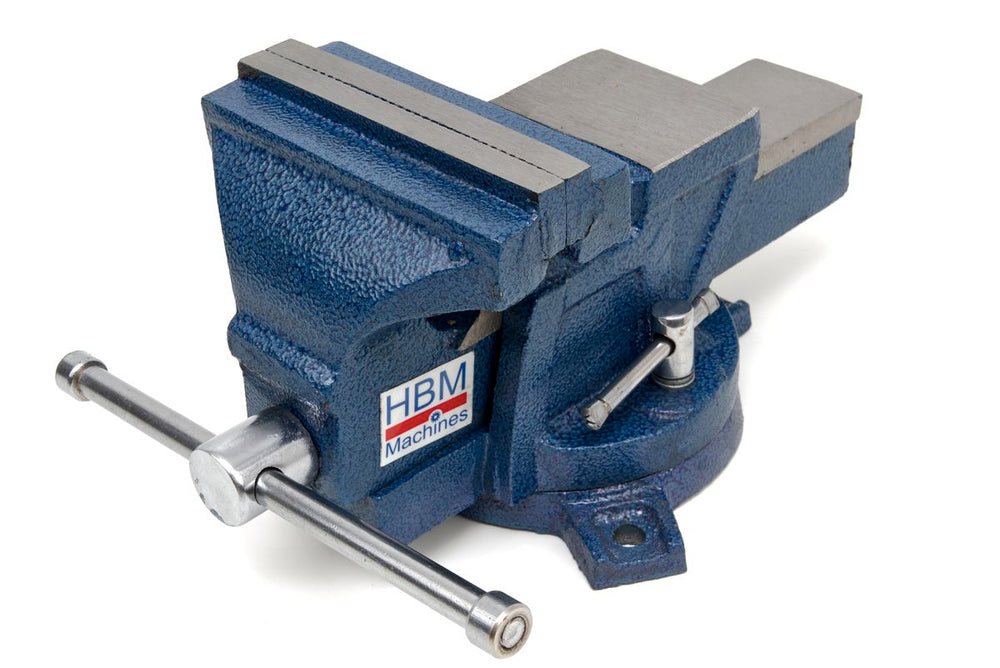 Tornillo de banco HBM Profi de 125 mm con base giratoria nuevo — Nuevo