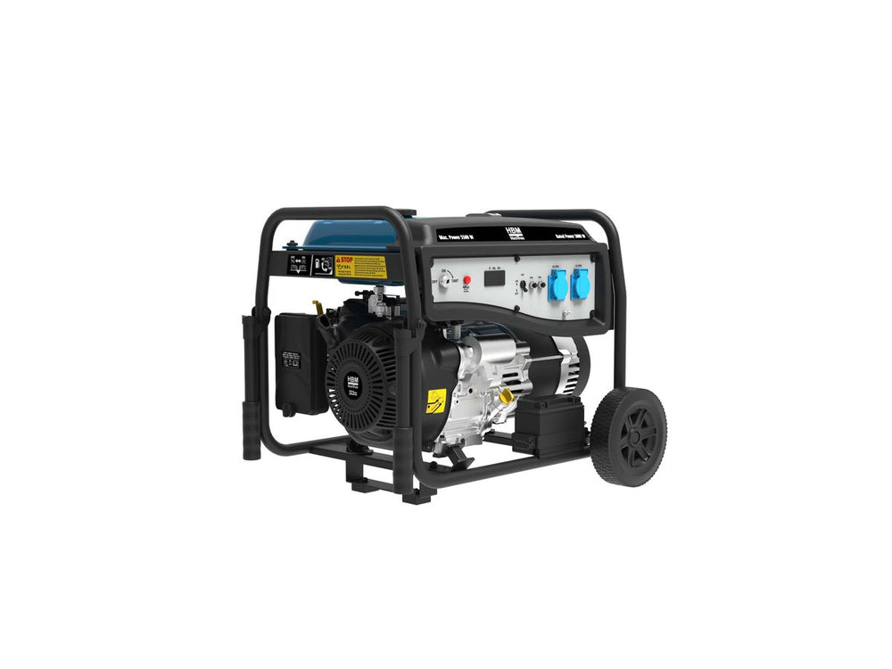 HBM generador con motor de gasolina de 322 cm³ 230V 5500W nuevo — Nuevo