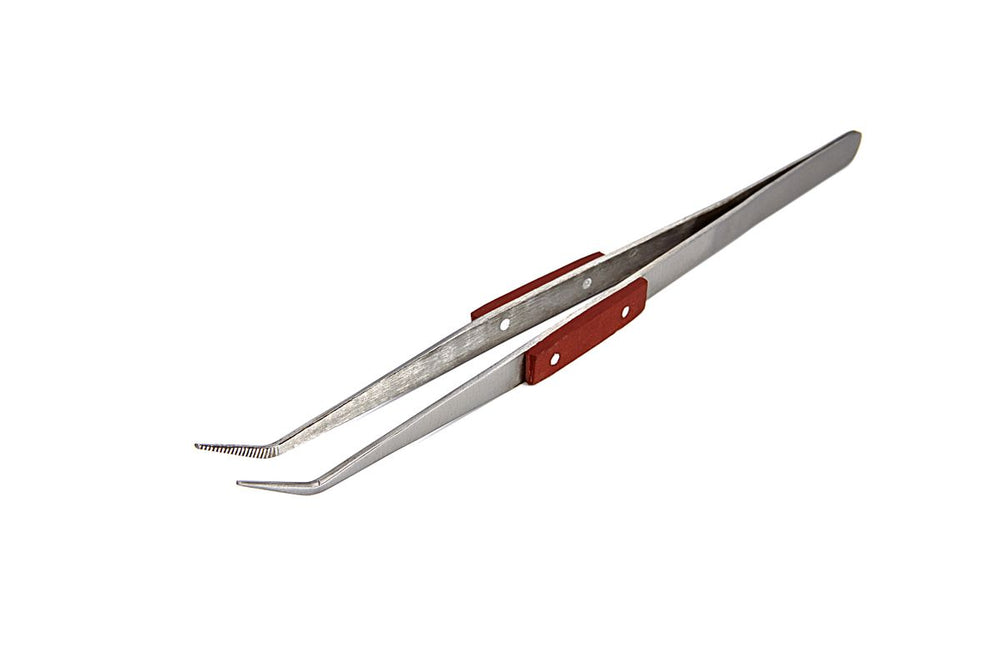 Pinzas HBM de 205 mm con punta curva y mangos resistentes al calor nuevo — Nuevo