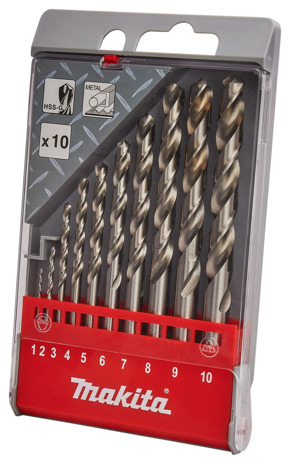 Juego de brocas de metal Makita de 10 piezas D-57205 nuevo — Nuevo