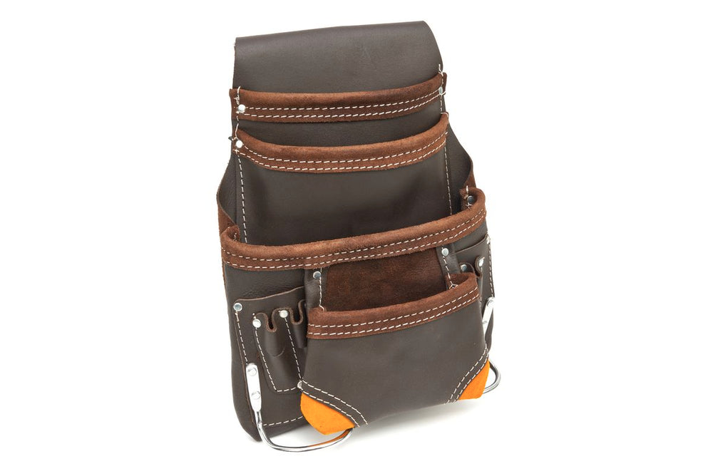 Bolsa de herramientas de cuero HBM Profesional con 10 compartimentos nuevo — Nuevo