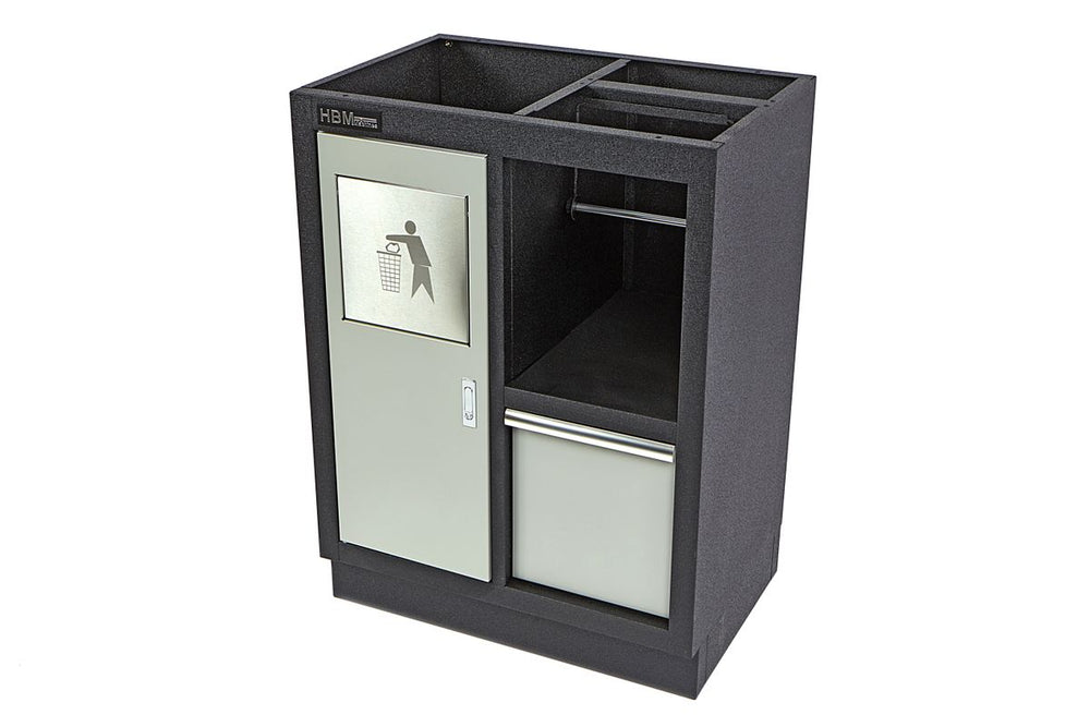 Cubo de basura HBM y Soporte para Papel para Equipamiento de Taller nuevo — Nuevo