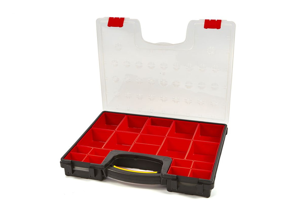 Caja de assortiments HBM con 20 compartimentos sueltos 42 x 33,5 x 6,5 cm nuevo — Nuevo