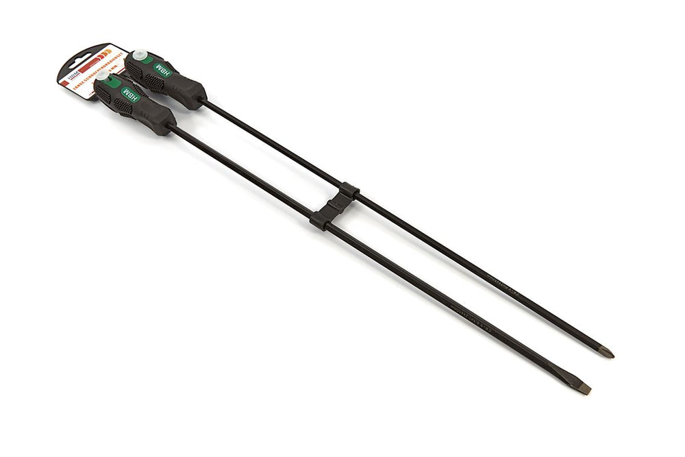 Conjunto de destornilladores largos de 450 mm de 2 piezas HBM nuevo — Nuevo