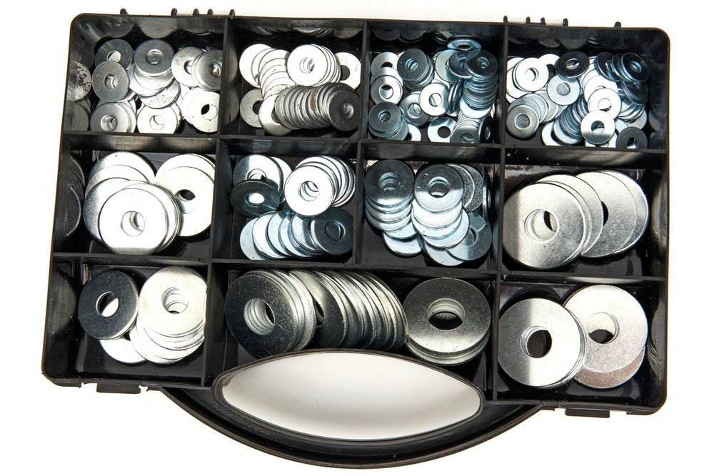 Caja de Assortimento de Anillos Metálicos de 240 Partes HBM nuevo — Nuevo