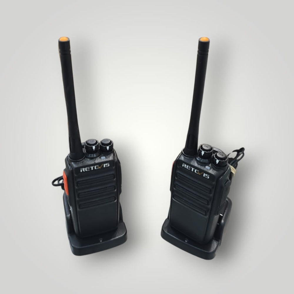 JUEGO DE WALKIE TALKIE RETEVIS RT24 + CAJA Y ACCS de segunda mano