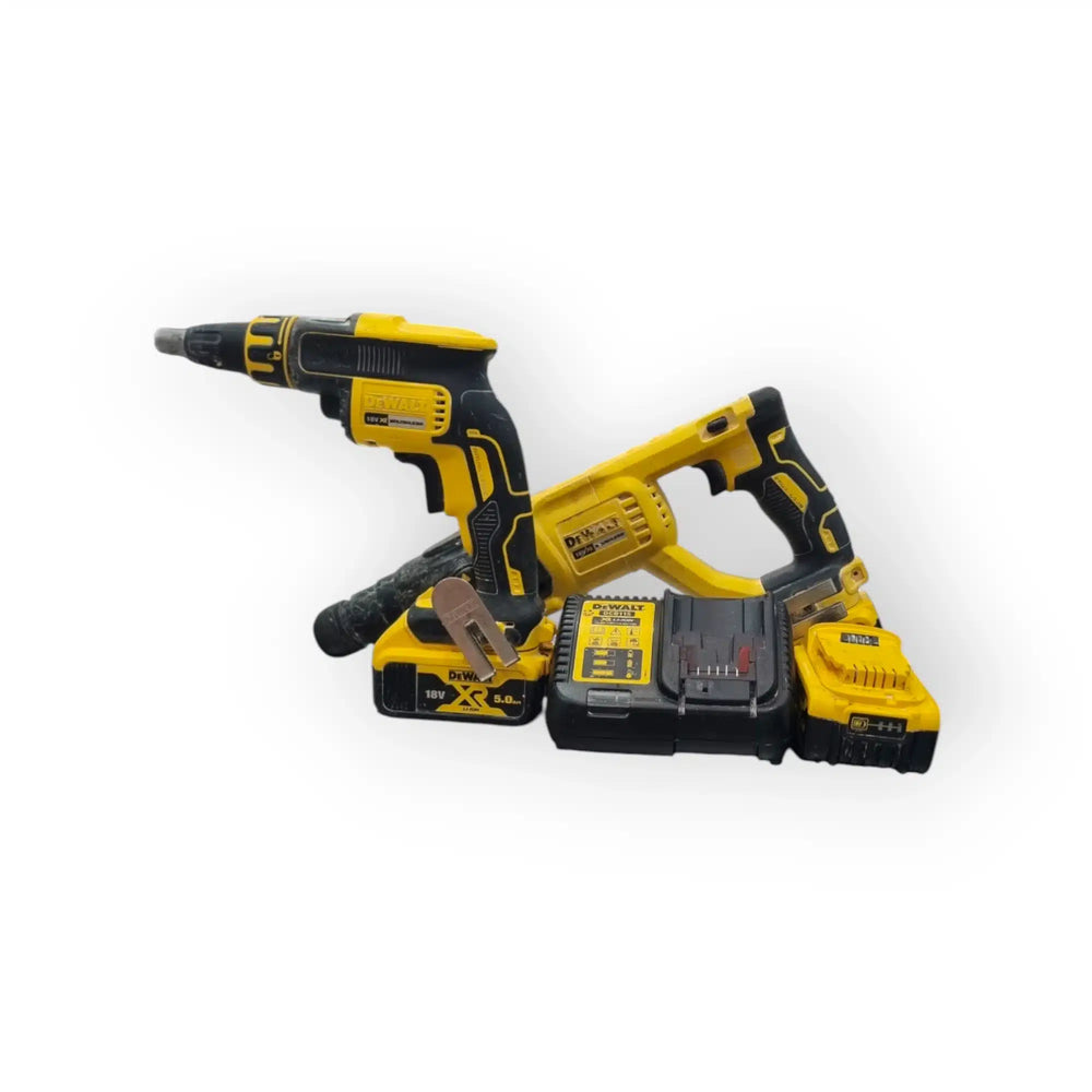 KIT DE TALADRO DEWALT DCF 620 + TALADRO PERCUTOR DCH133 +3 BATERIAS + CARGADOR de segunda mano · Taladros — Como nuevo
