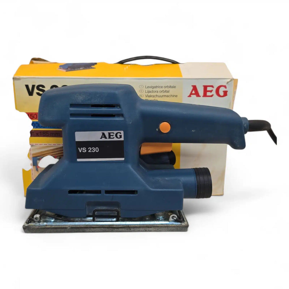LIJADORA AEG VS 230 150W + CAJA de segunda mano · Lijadoras — Como nuevo