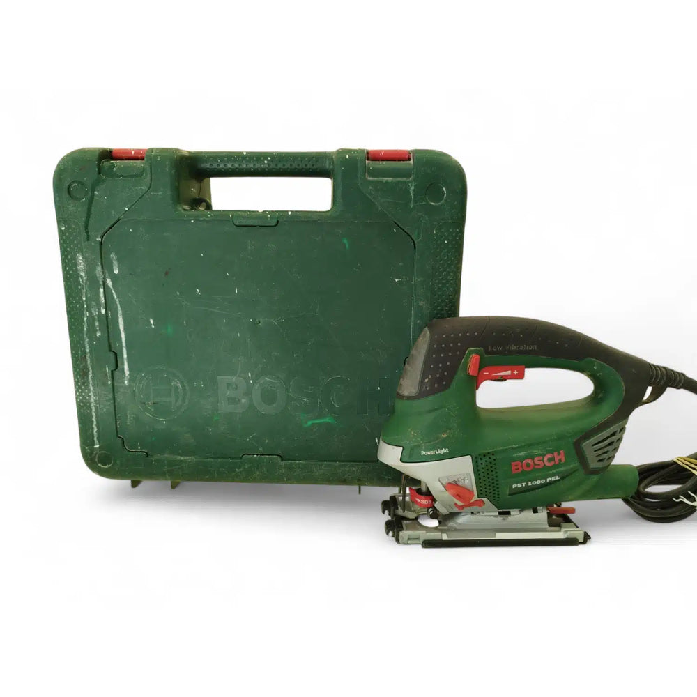 CALADORA BOSCH PST 1000 PEL CON CABLE + MALETIN + SIERRA de segunda mano · Sierras — Como nuevo
