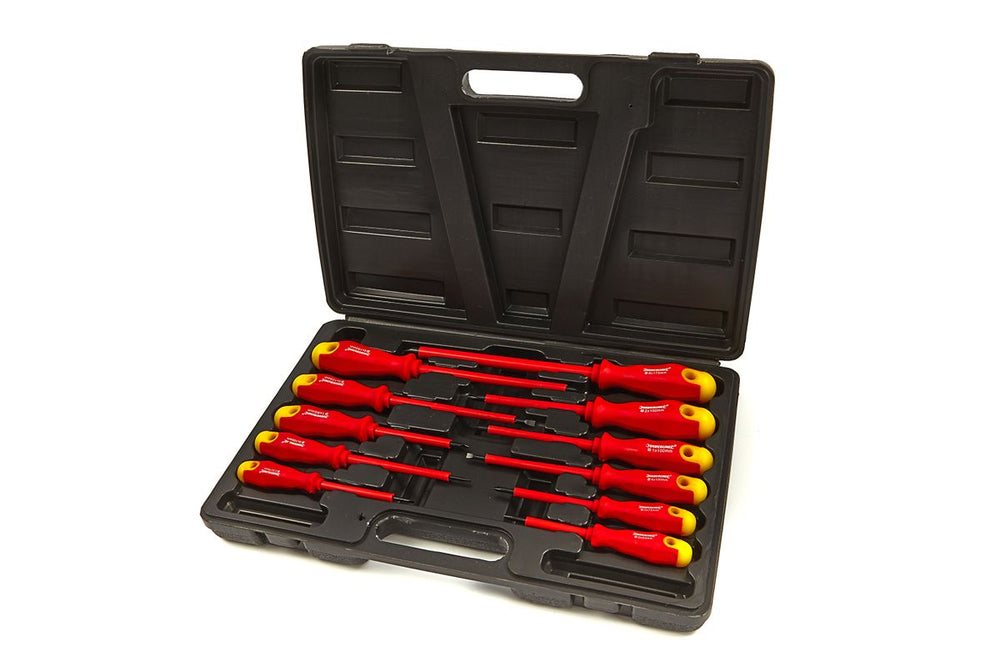 Set de destornilladores de agarre suave aislados de 11 piezas Silverline nuevo — Nuevo