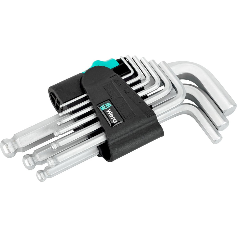 Set de llaves Allen en ángulo Wera 1.5-10 mm de cabeza esférica corta nuevo — Nuevo