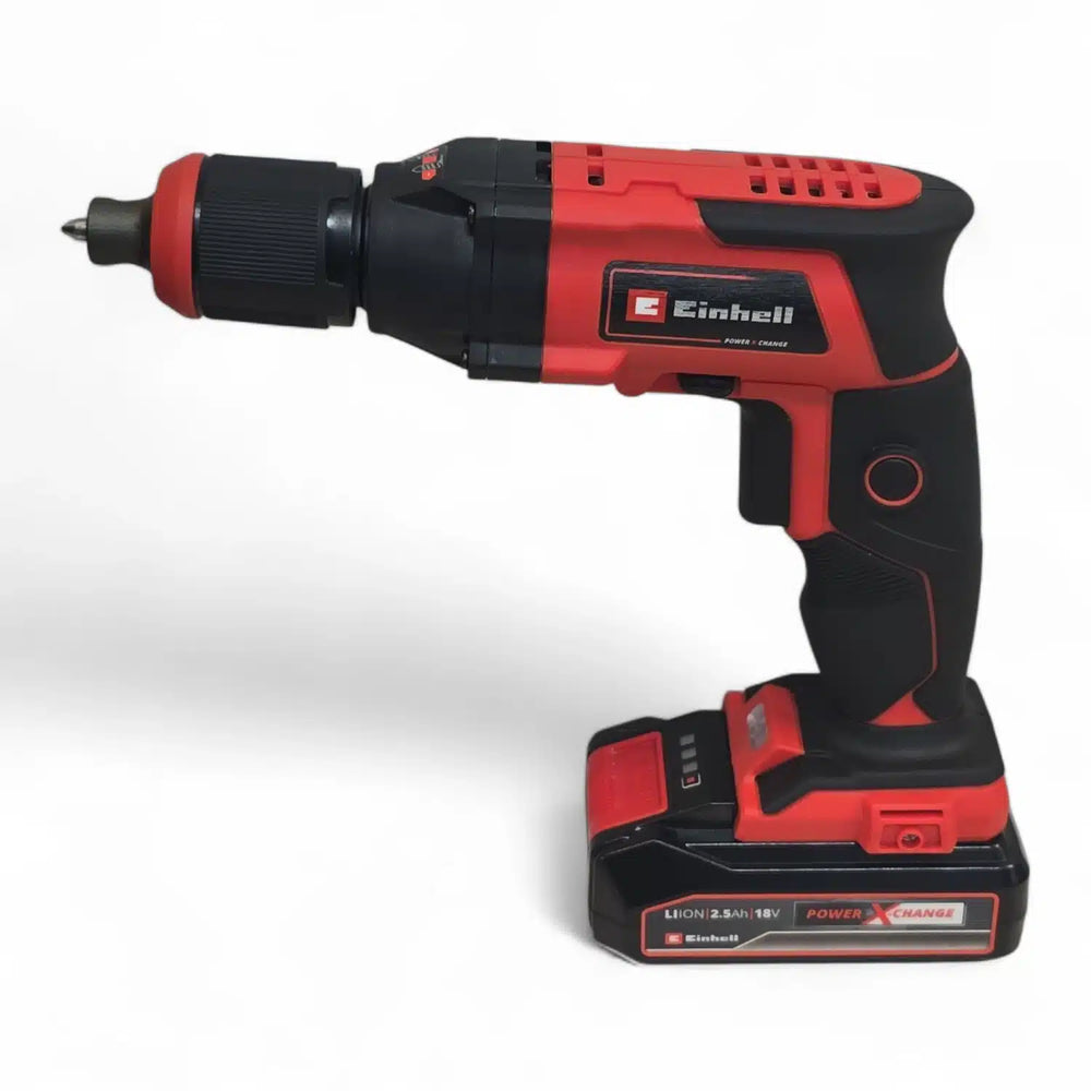 ATORNILLADOR EINHELL TE-DY 18 + CARGADOR + BATERIA + ESTUCHE de segunda mano · Atornilladores — Como nuevo