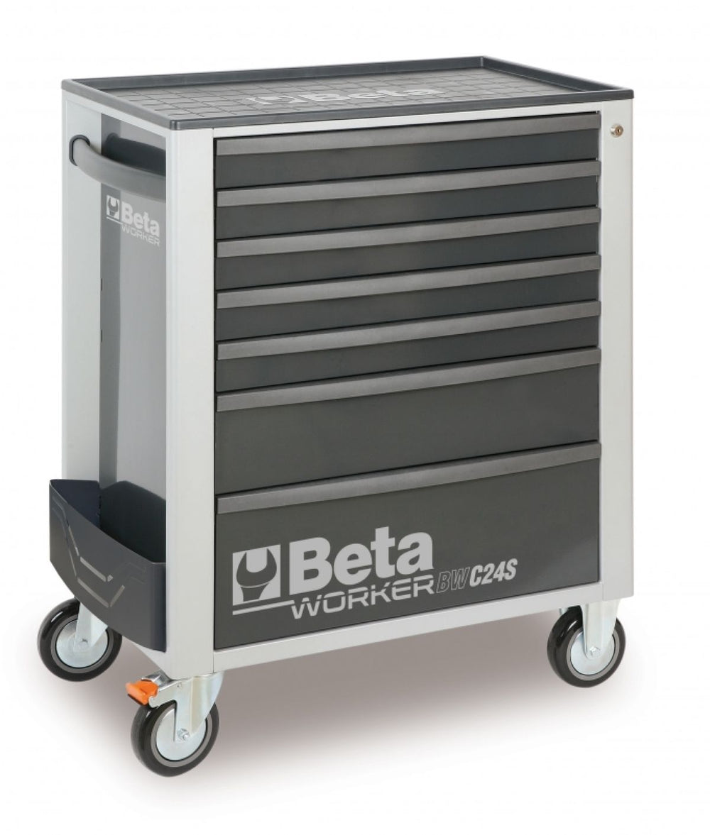 Carro de herramientas Beta, 7 cajones, 240 piezas, Bw 2400S G/7 E-S gris nuevo — Nuevo