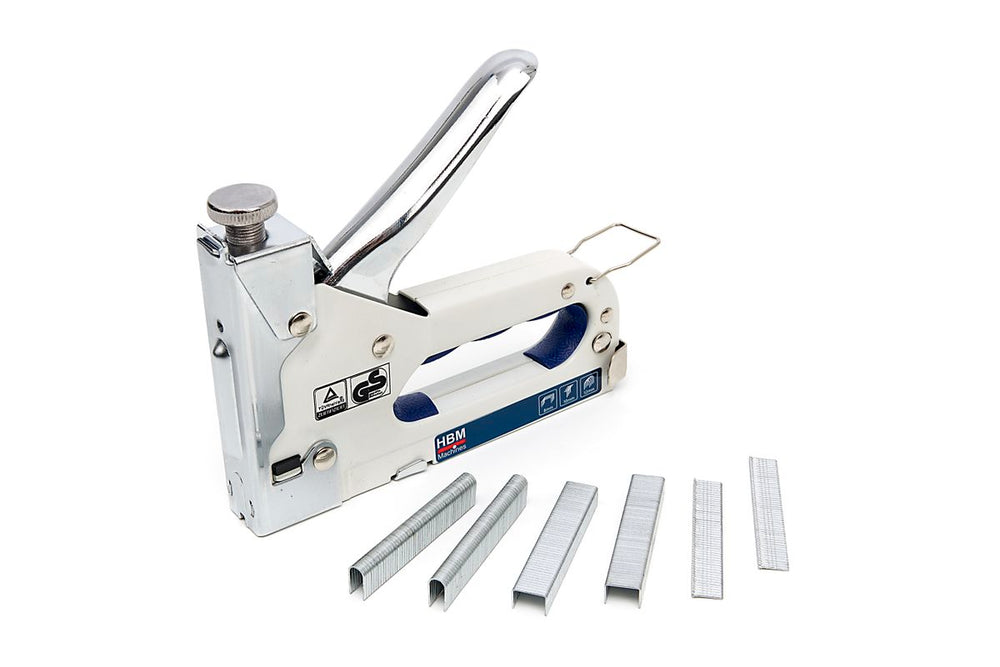 Grapadora Manual de Acero HBM 3 en 1, Grapadora para Grapas, Clavos y Tornillos nuevo — Nuevo
