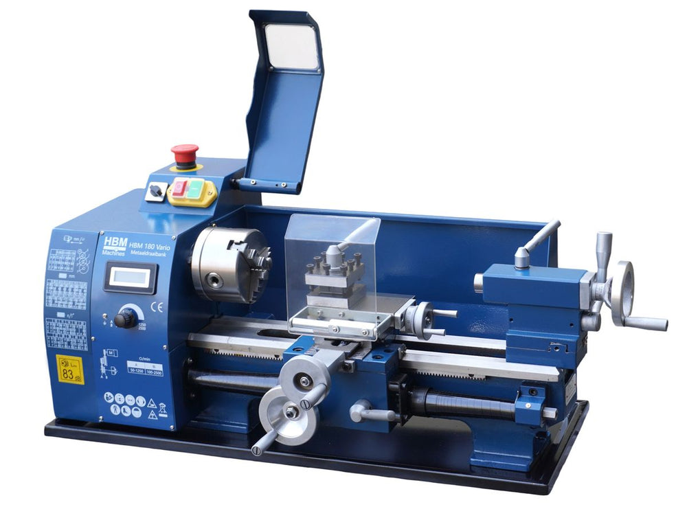 HBM mini torno para metal 180 x 300 vario nuevo — Nuevo