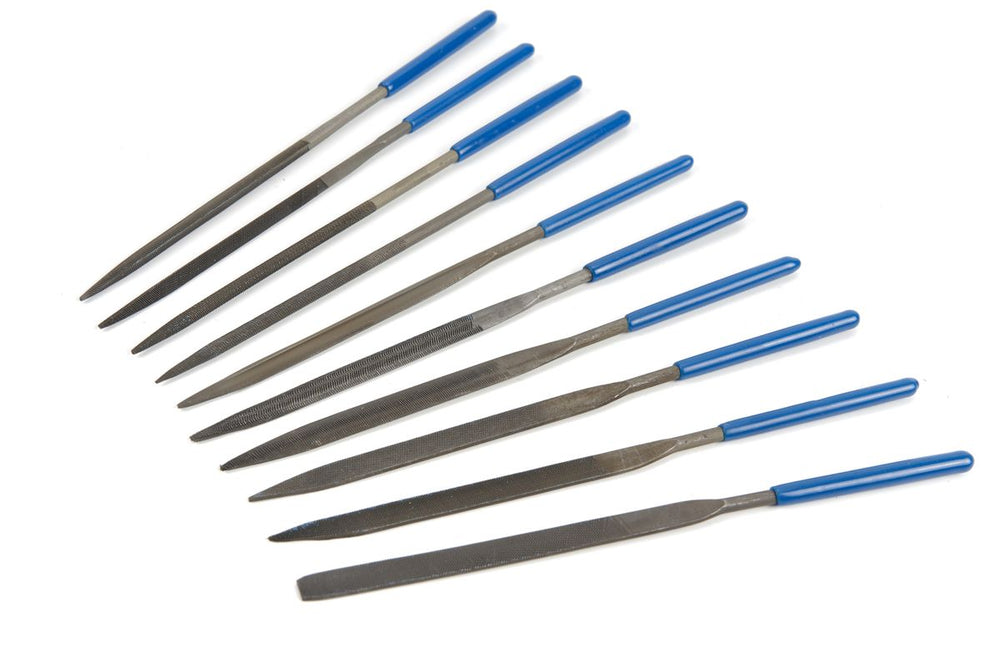 HBM Set de 10 limas de aguja, Set de limas de llave nuevo — Nuevo