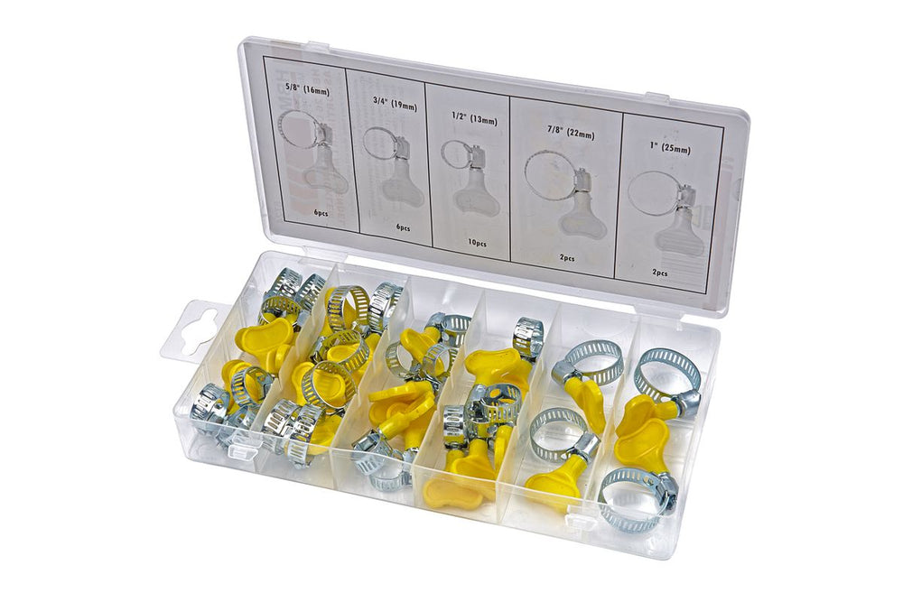 Conjunto de abrazaderas de manguera HBM de 26 piezas con mango nuevo — Nuevo