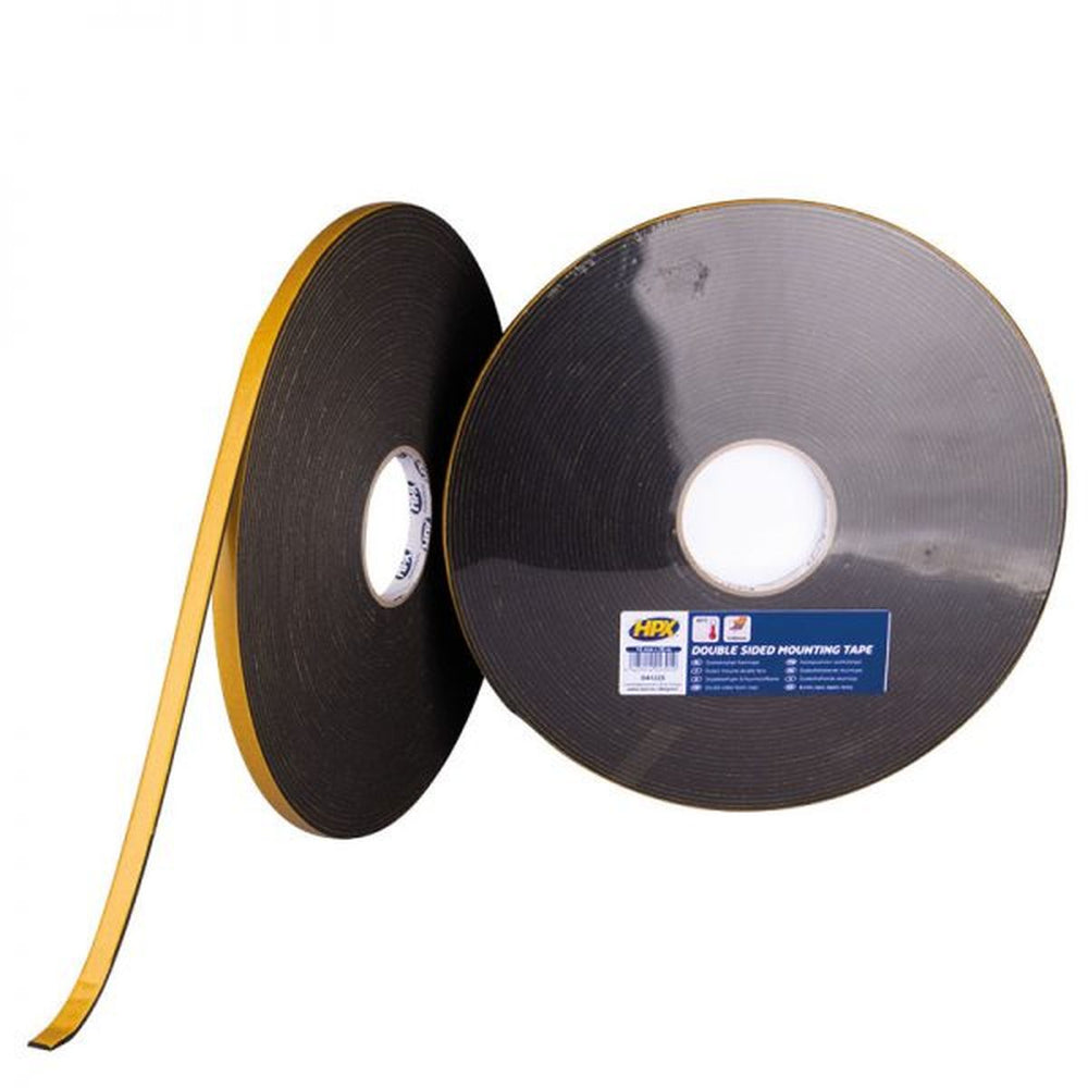 Cinta adhesiva doble cara Hpx de 3 mm - antracita 12 mm x 25 m nuevo — Nuevo