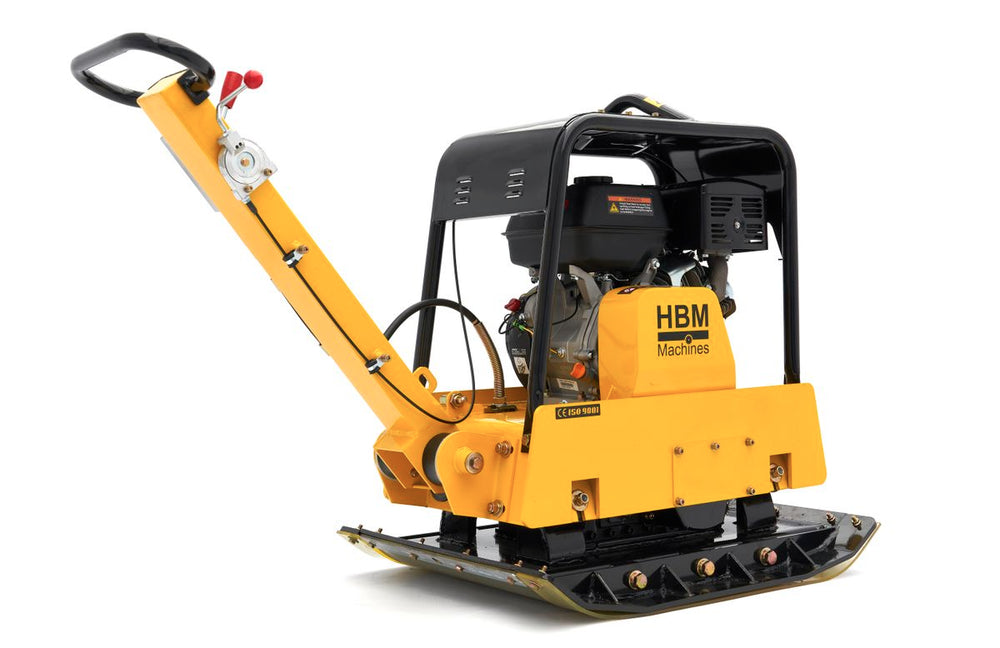 HBM Profesional 13 Hp - 38KN Placa Vibratoria Reversible 820 x 650 mm incl. Juego de ruedas y placa de protección para pavimentación nuevo — Nuevo