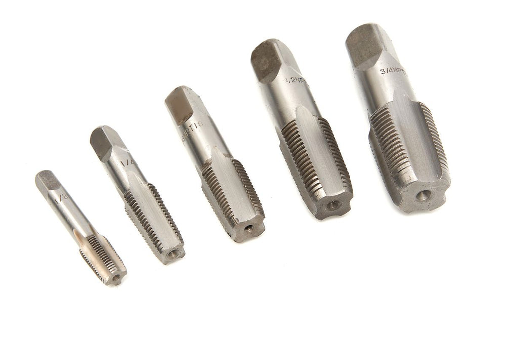 Juego de machos Npt HBM para tubos y tuberías de 5 piezas nuevo — Nuevo