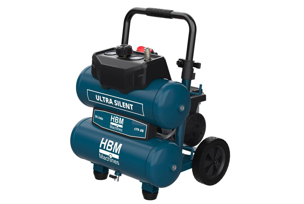 Compresor HBM Twin Stack bajo ruido 17 litros nuevo — Nuevo