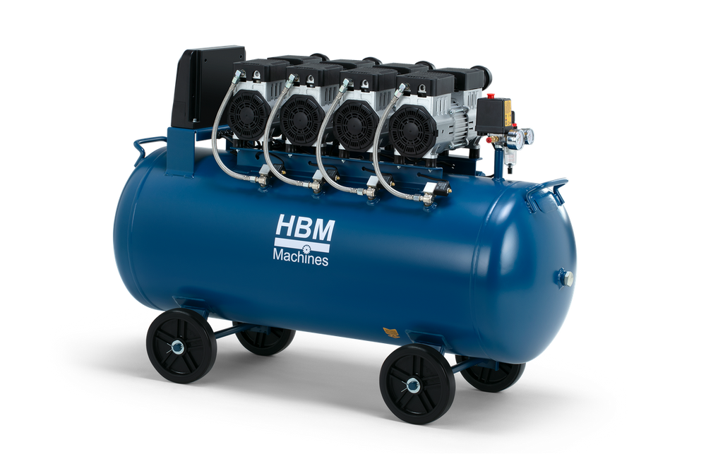 HBM compresor low noise, 4 Hp, 200 litros nuevo — Nuevo