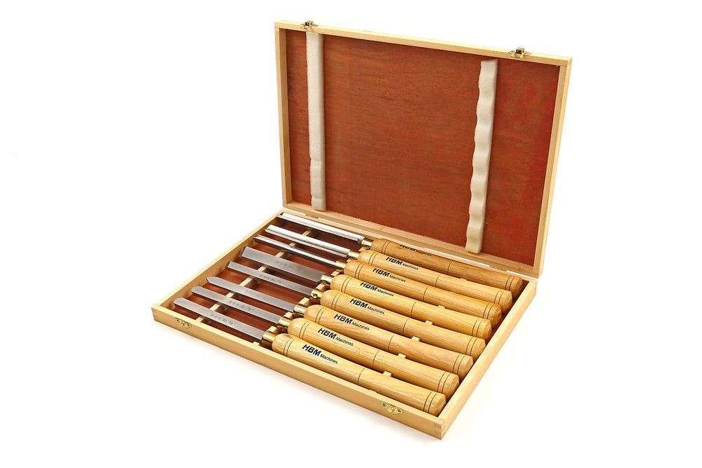 HBM 8 - B juego de herramientas de torneado de madera nuevo — Nuevo