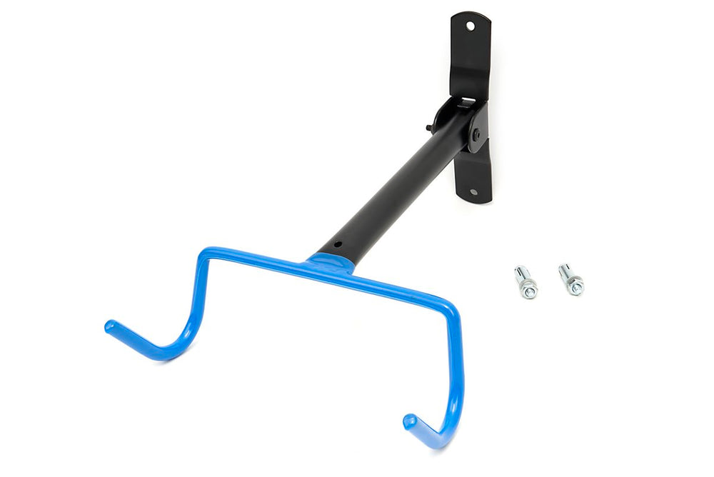 Soporte de pared plegable HBM para bicicleta, soporte mural para bicicleta, sistema de suspensión de bicicleta plegable con 2 ganchos rojos nuevo — Nuevo