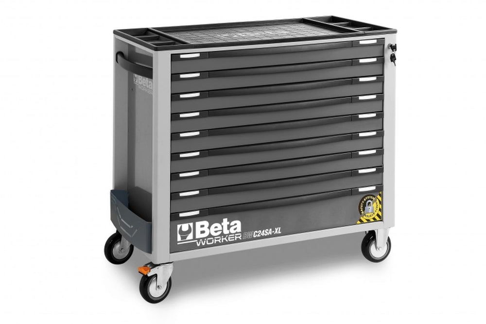 Carro de herramientas Beta 9 cajones, 716 piezas, 2400S XLG9/E-Xxl, gris nuevo — Nuevo