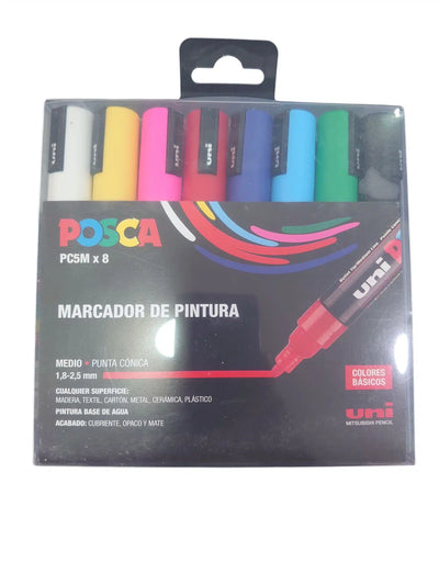 Marcador de Pintura Posca PC5M de 8 Rotuladores de segunda mano — Bueno
