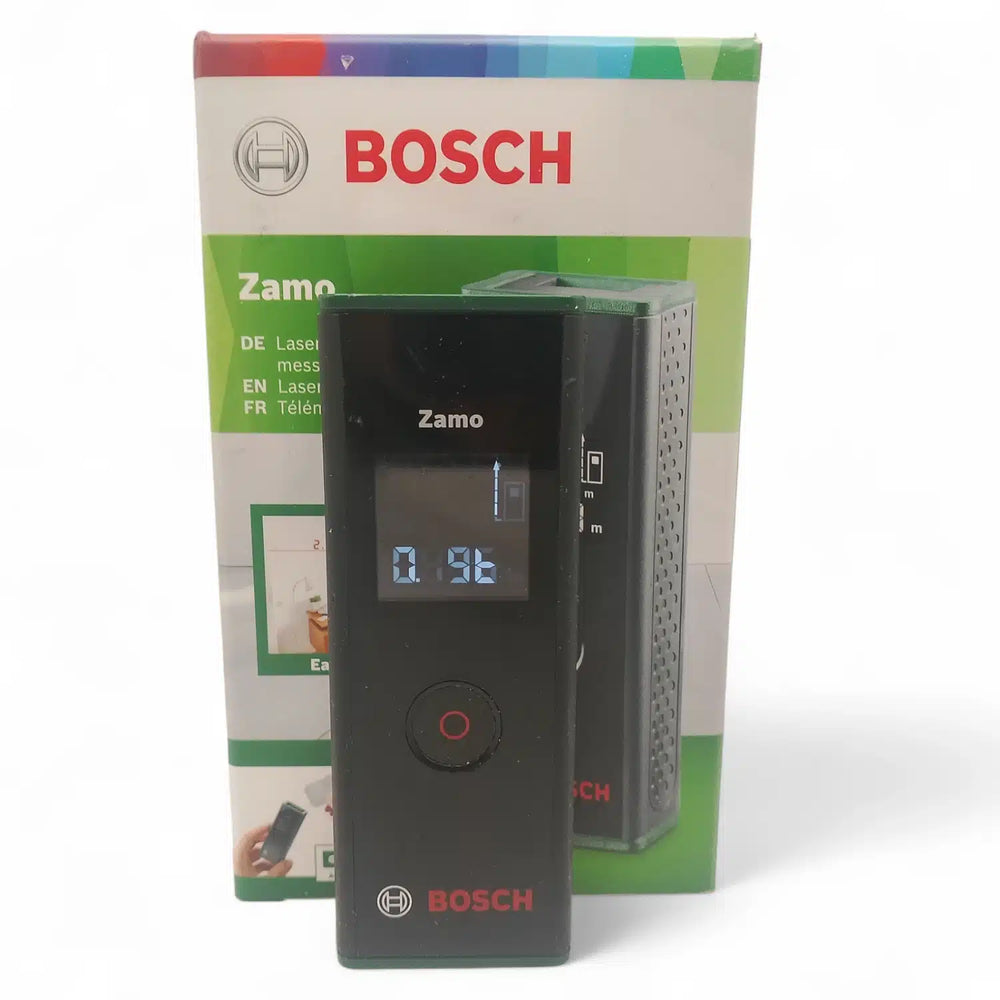 MEDIDOR LASER BOSCH ZAMO + CAJA de segunda mano · Medición — Bueno