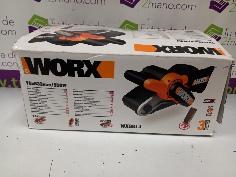 LIJADORA BANDA WORX WX661.1 950W de segunda mano · Lijadoras — Bueno