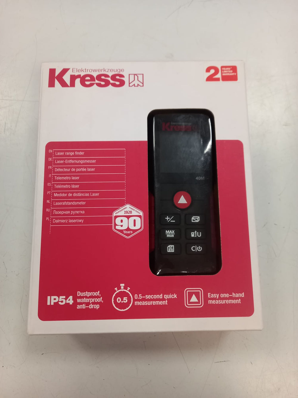 MEDIDOR LASER KRESS KI200 40M de segunda mano · Medición — Como nuevo