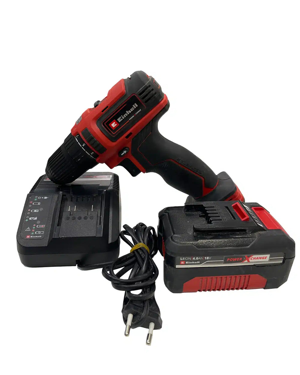 Einhell TE-CD 18/40 Li BL + Cargador + Batería 4.0Ah 18V — Verificado de segunda mano — Bueno