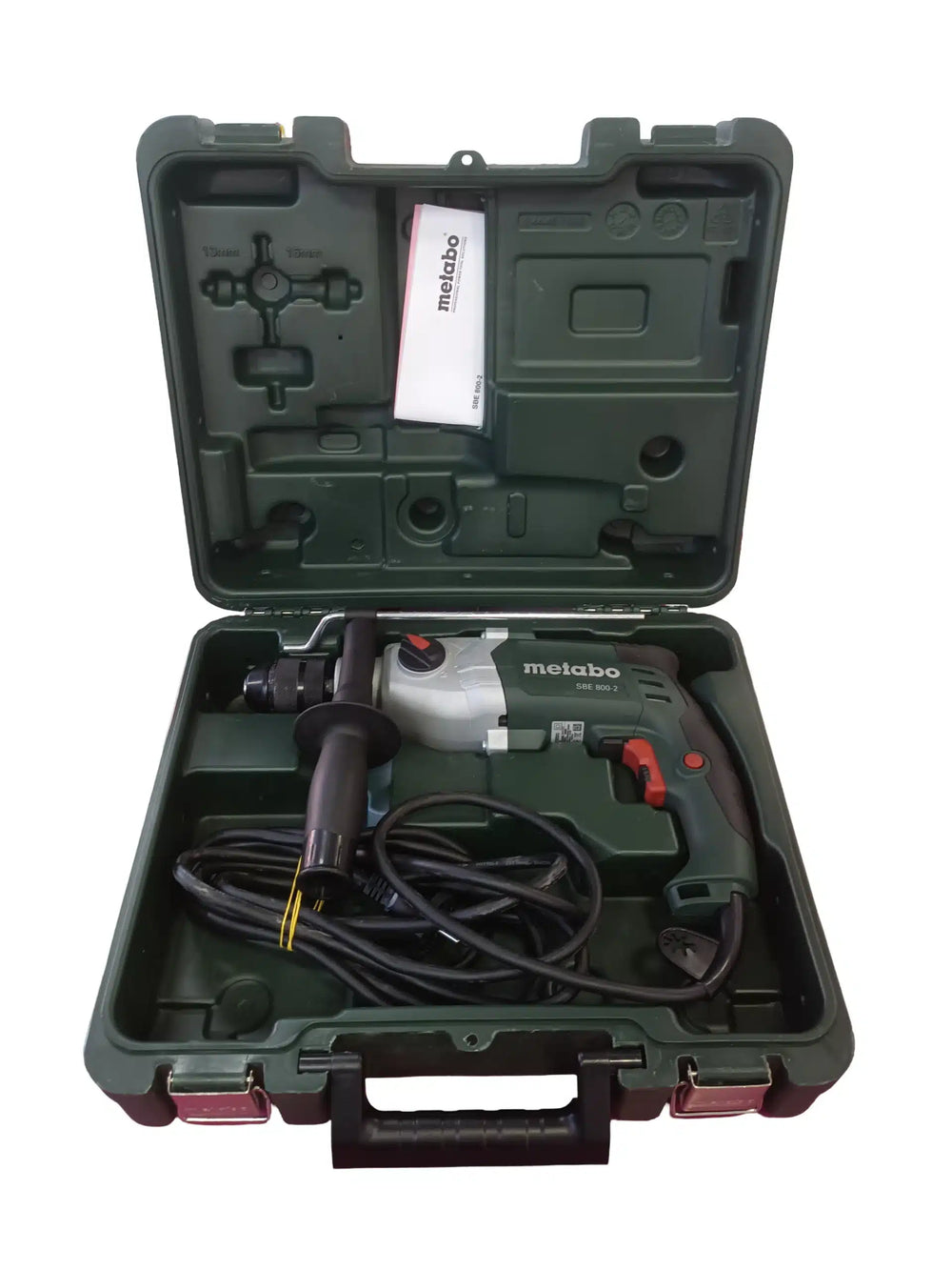 Metabo SBE 800-2 Taladro con Percutor de 800W Verde — Verificado de segunda mano · Taladros — Bueno