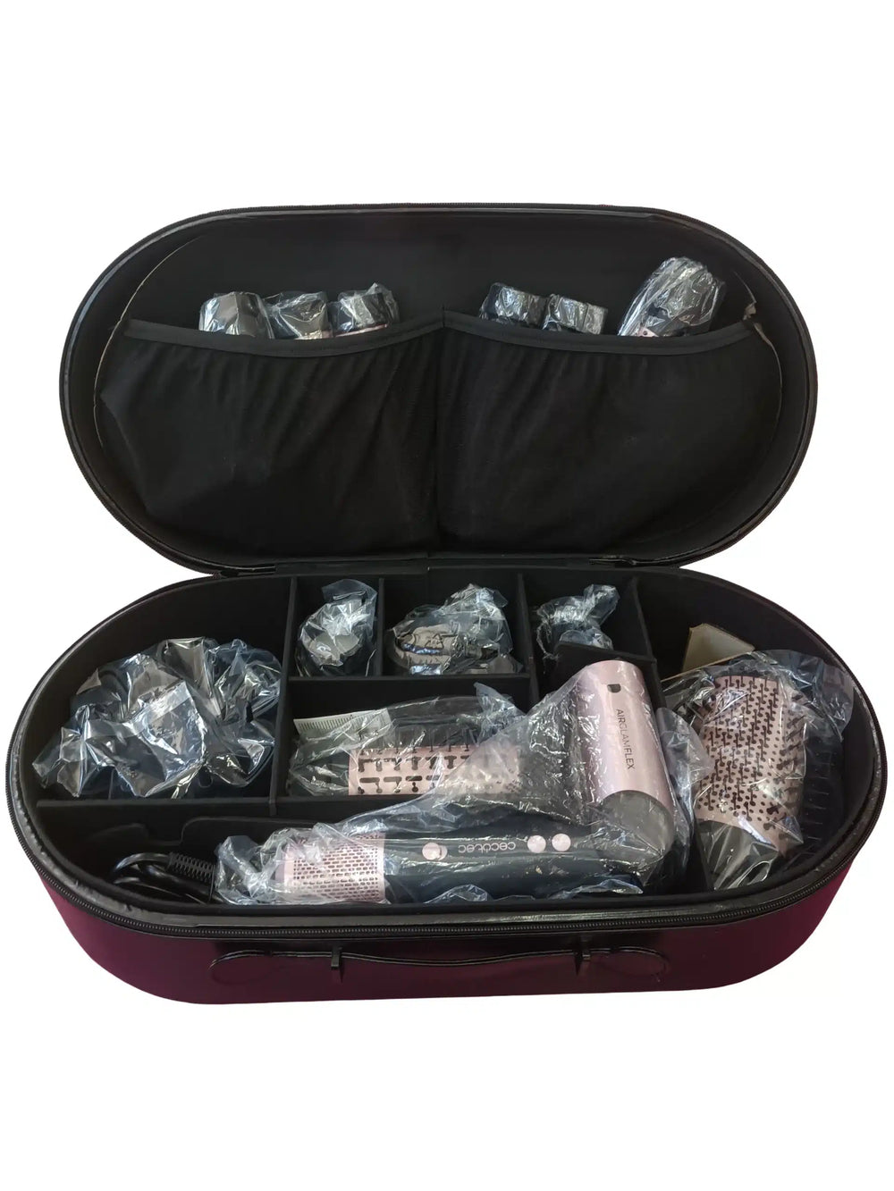 Airglam Flex Secador de Pelo con Accesorios 14in1 Rosa/Negro de segunda mano — Bueno