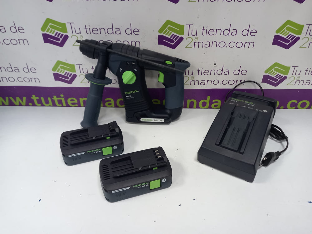 FESTOOL BHC18 MARTILLO PERFORADOR + 2 BATERIAS + CARGADOR de segunda mano · Martillos y percutores — Bueno