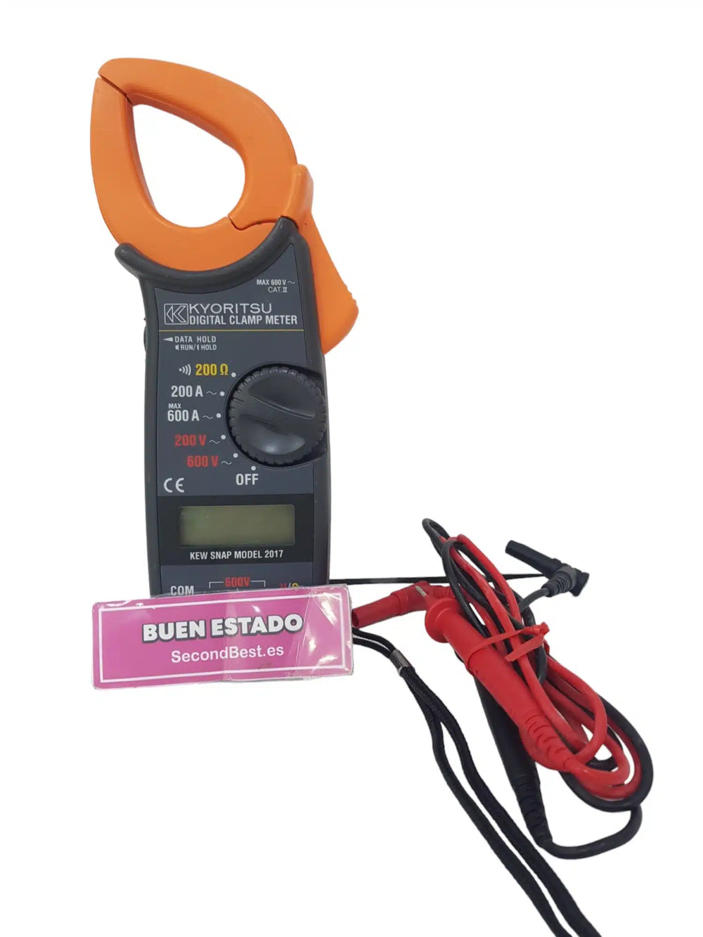 Kyoristu Digital Clamp Meter Max 600V Pinza Amperimétrica Naranja Segunda Mano de segunda mano — Bueno