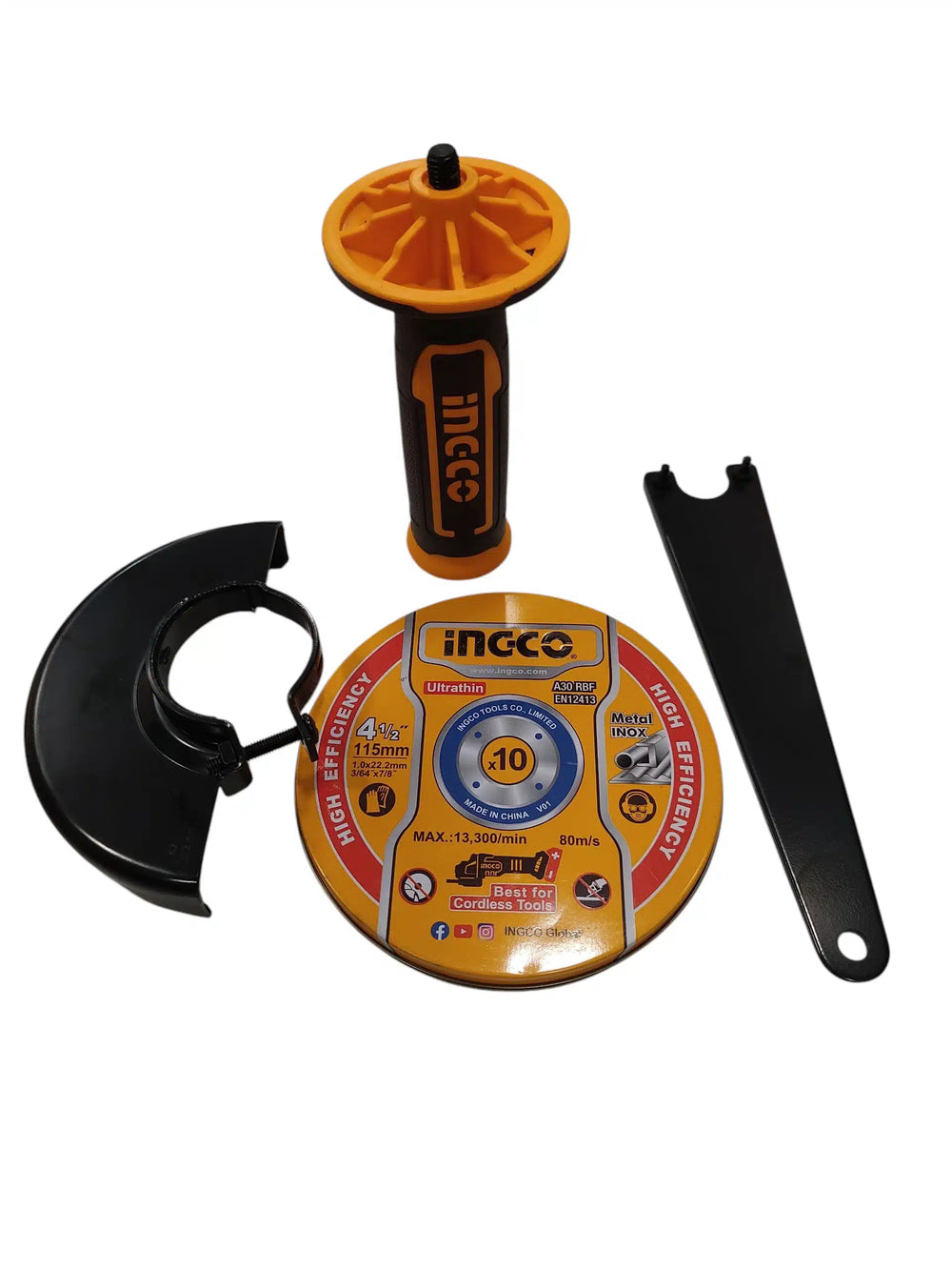 Ingco Cagli211561 Amoladora Angular a Batería + Cargador y Discos Naranja Segunda Mano de segunda mano · Amoladoras — Bueno