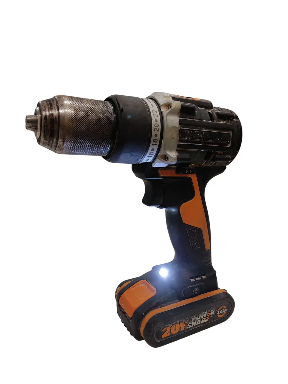 Worx WX352 20v Taladro Percutor a Batería Segunda Mano de segunda mano · Taladros — Bueno