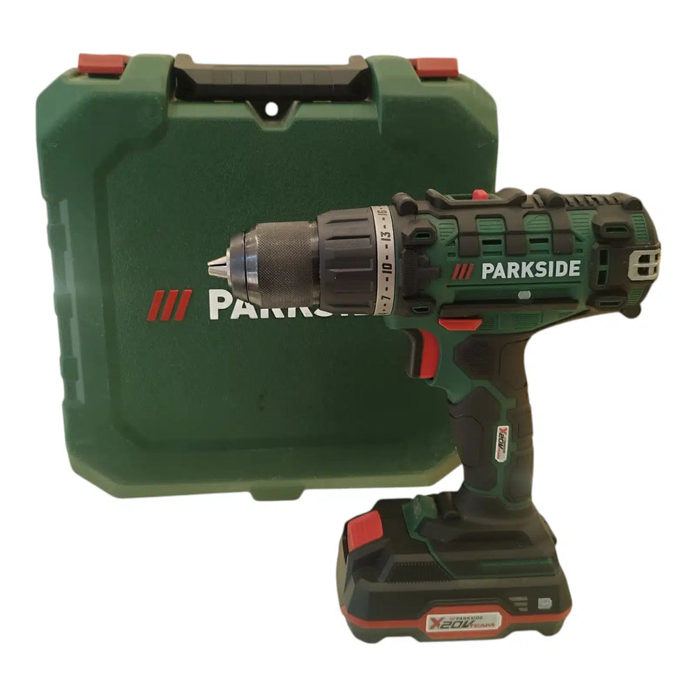 ATORNILLADOR PARKSIDE PABS 20 LI G8 + 1 BATERIA + CARGADOR + BROCAS + CAJA de segunda mano · Atornilladores — Como nuevo